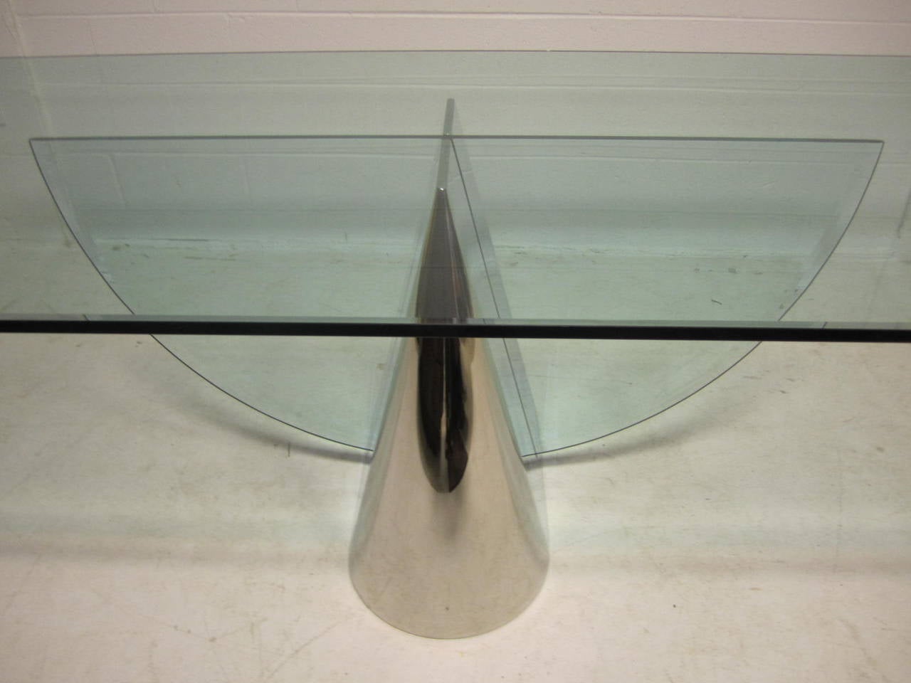 Polished Brueton Pinnacle Table Designed by Jay Wade Beam, Mid-Century Modern For Sale