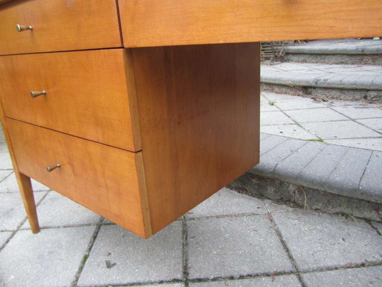 Paul Mccobb Solid Maple Desk with Chair Mid-Century Modern 2