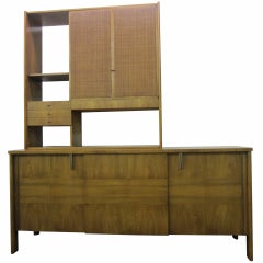 Retro John Widdicomb Mid-century Modern Caned Top Dale Ford