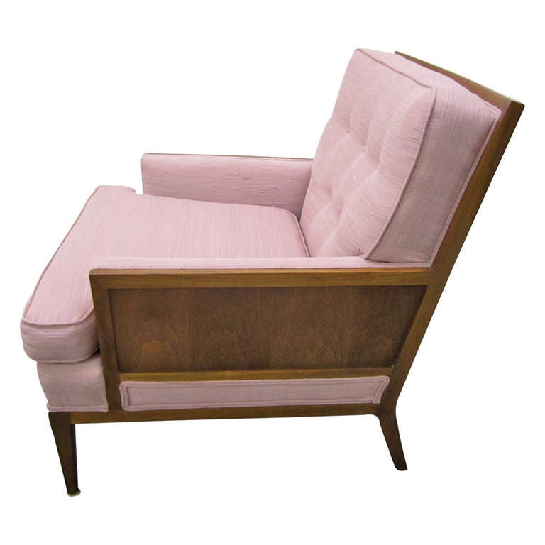 Sophisticated Erwin Lambeth Walnut Lounge Chair, Mid-Century Modern