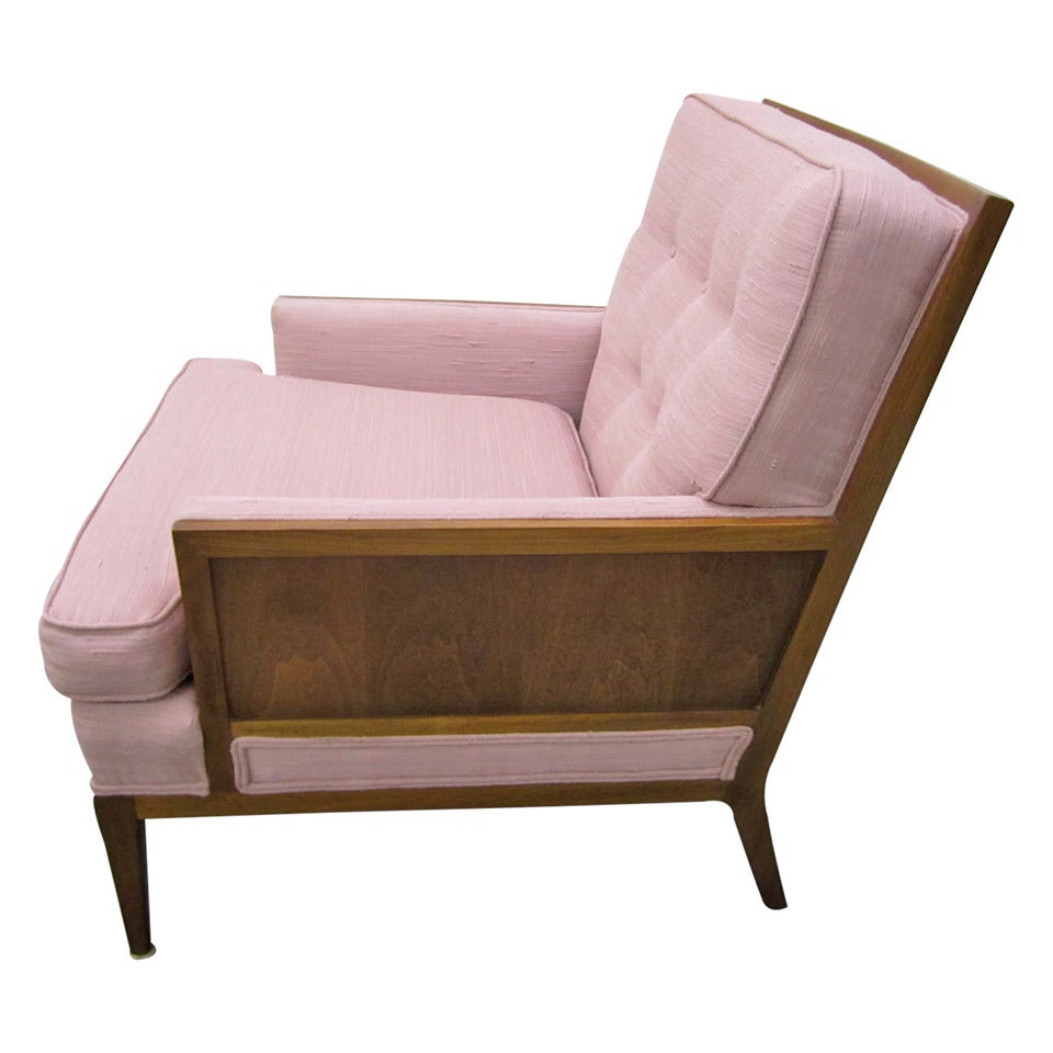 Sophisticated Erwin Lambeth Walnut Lounge Chair, Mid-Century Modern For Sale