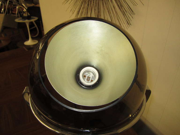 Wonderful Industrial Style German Orb Lamp, Mid-Century Modern In Good Condition For Sale In Pemberton, NJ