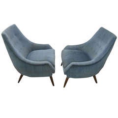 Gorgeous Pair of Paul Mccobb Style Lounge Chairs Mid-century Danish Modern