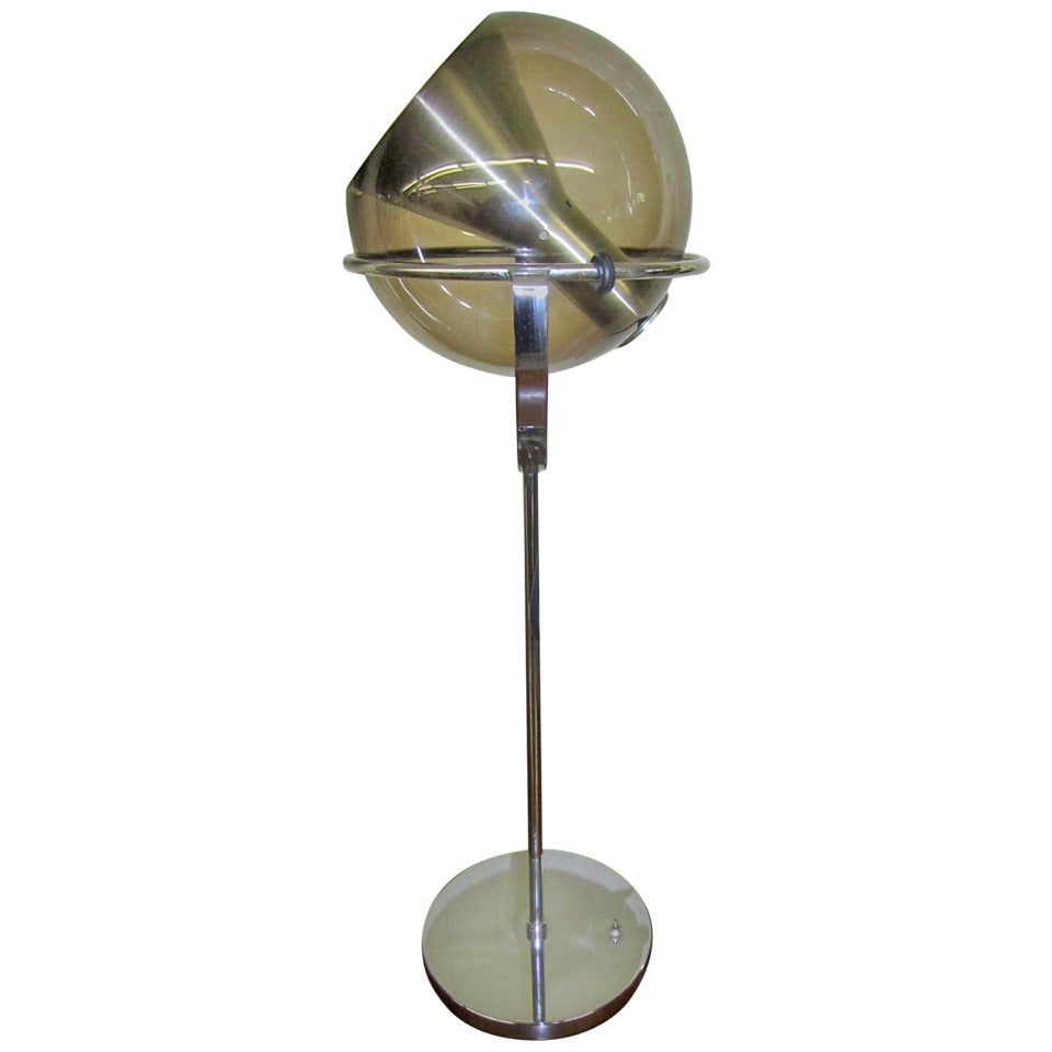 Merveilleuse lampe orbe allemande de style industriel, mi-siècle moderne en vente