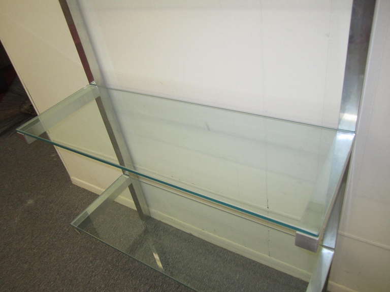 glass shelf etagere