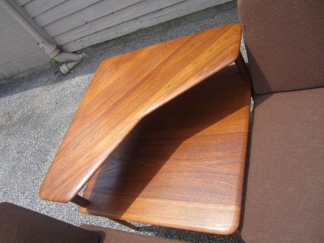 Peter Hvidt Danish Modern L-shaped 3 Piece Teak Sofa  Table 3