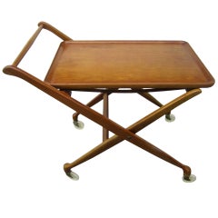Wonderful Drexel Rolling Bar Cart Mid-Century Modern, circa 1957