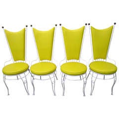 Gorgeous Set of 4 Salterini Style Patio Chairs Mid-century modern
