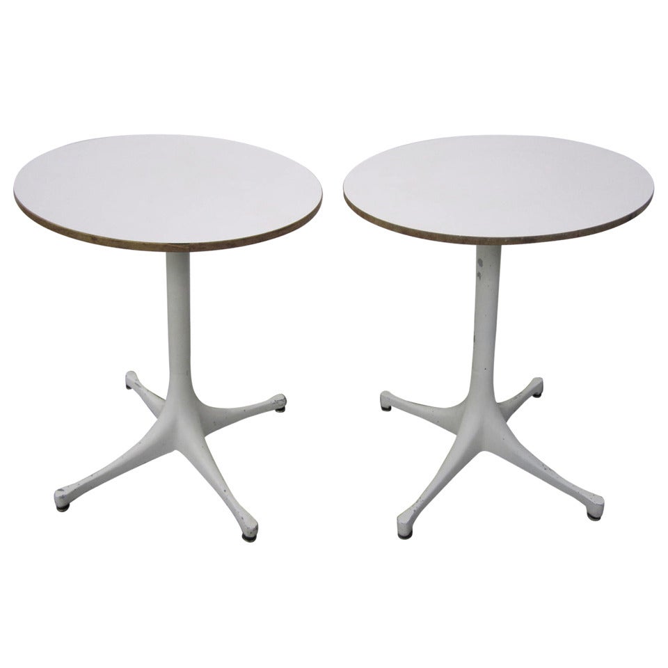 Pair of George Nelson Herman Miller Swag Leg Side Tables Mid-century Modern