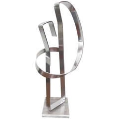 Fantastic Signed Dan Murphy Kinetic Aluminum Sculpture Mid-century 8