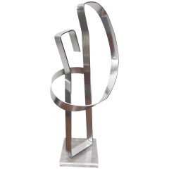 Fantastique Sculpture en aluminium cinétique signée Dan Murphy Mid-century