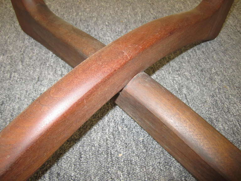 American Magnificent Pair Adrian Pearsall Dogbone Sculptural Walnut Side Tables For Sale