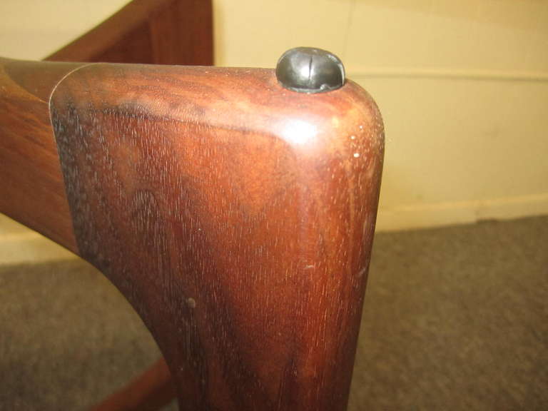 Mid-20th Century Magnificent Pair Adrian Pearsall Dogbone Sculptural Walnut Side Tables For Sale