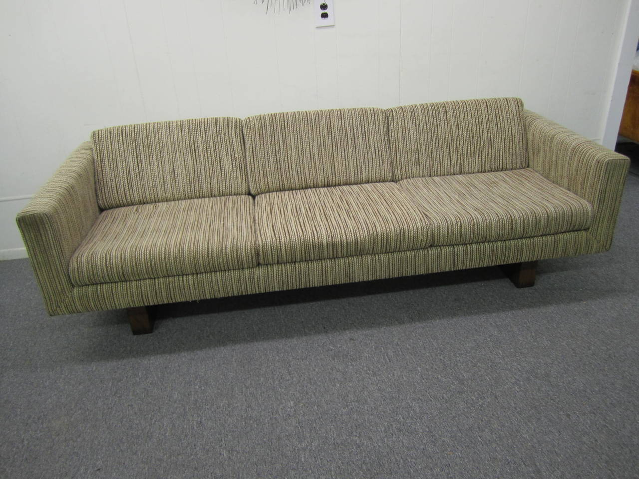 American Rare Signed Harvey Probber Floating Sofa, Mid-Century Modern