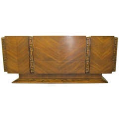 Paul Evans style Walnut Sculptural Credenza Mid-century Modern 6