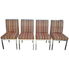 Fantastic Set of 4 Milo Baughman DIA Chrome Dining Chairs Mid-century Modern