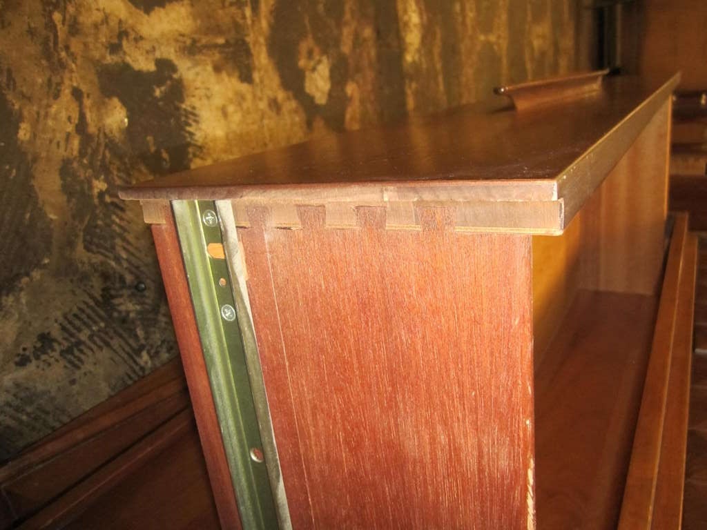 Fabulous Architectural 3 Dimensional Tall Dresser Mid-century Modern For Sale 1