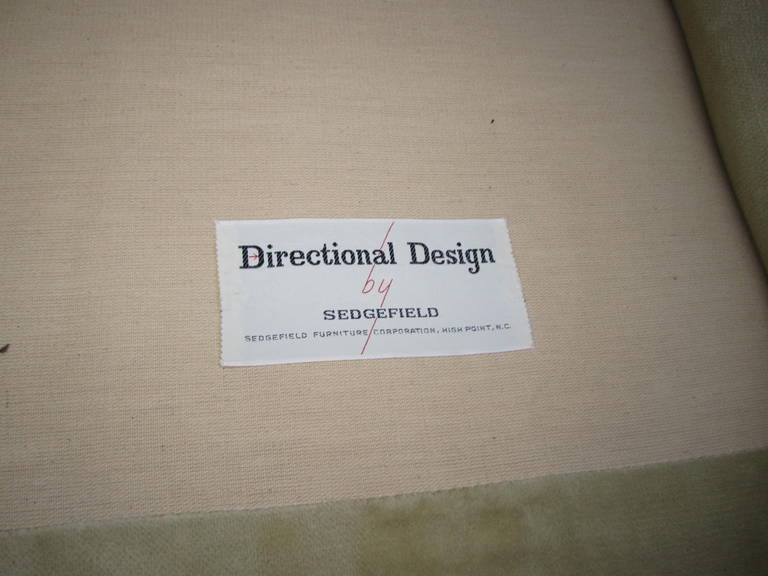 Seven-Piece Milo Baughman Style Directional Sectional Sofa, Mid-Century Modern 1