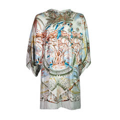 Hermes Aloha Print Silk Tunic Dress