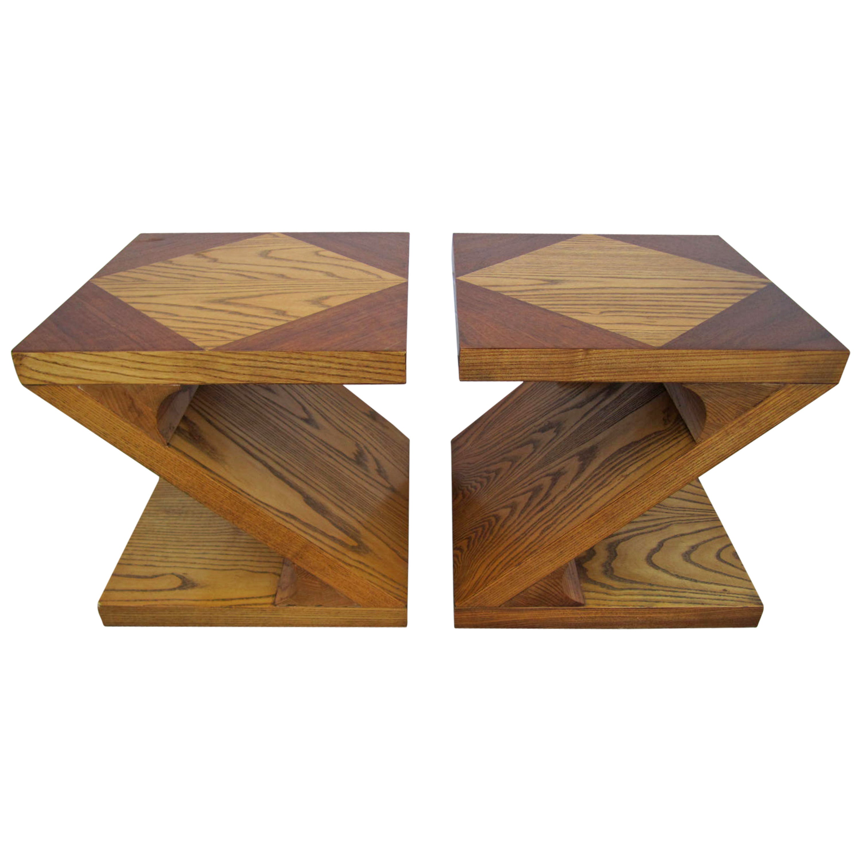 Excellent Pair of Lane Z End Side Tables Mid-Century Modern
