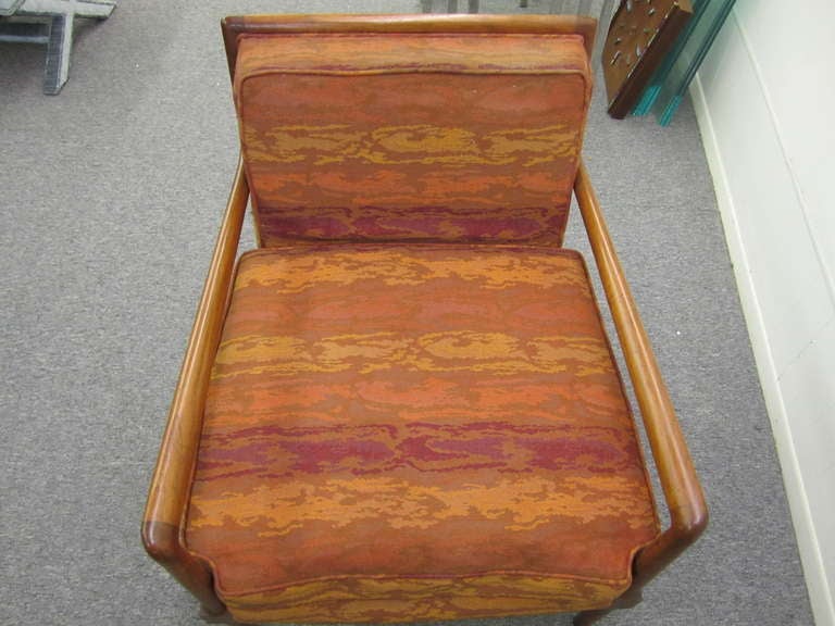 Walnut Fantastic Pair Robsjohn Gibbings Style Lounge Chairs Mid-century Modern