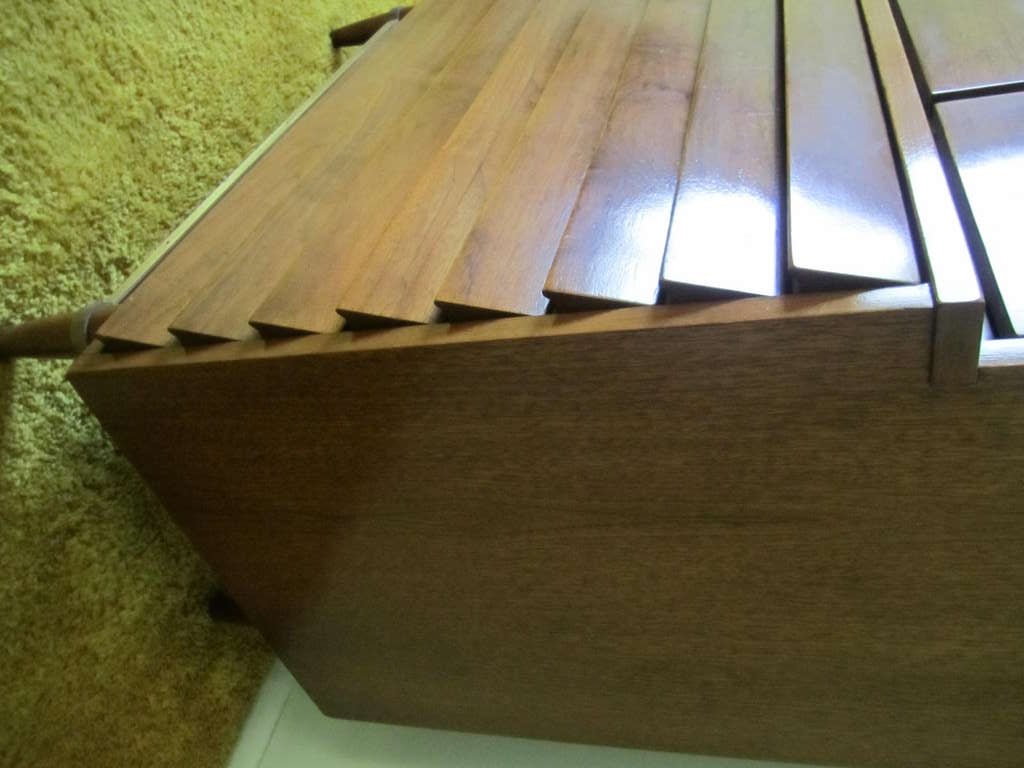 American Martinsville High Boy Walnut Dresser Chest Mid-century Modern For Sale 3