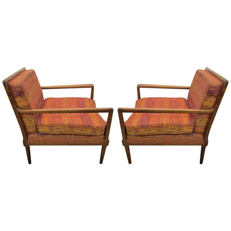 Fantastic Pair Robsjohn Gibbings Style Lounge Chairs Mid-century Modern