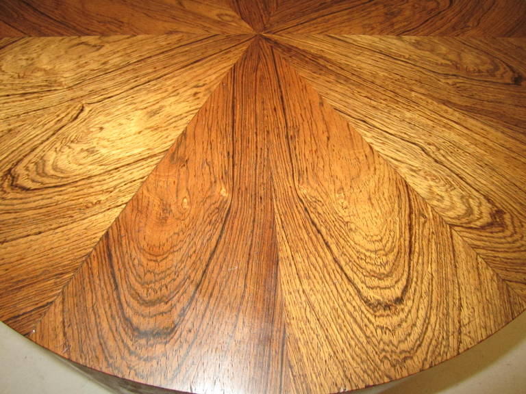 Mid-20th Century Lovely Danish, Mid-Century Modern Rosewood Cylinder Table