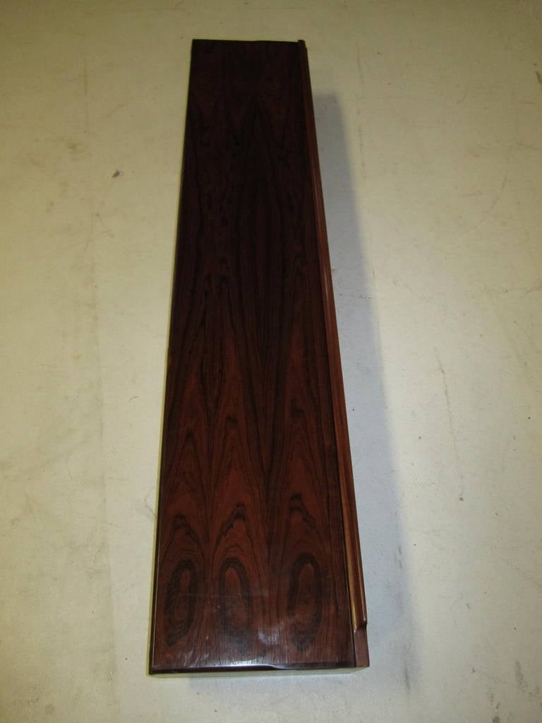 Gorgeous Danish, Mid-Century Modern Rosewood Floating Console Shelf