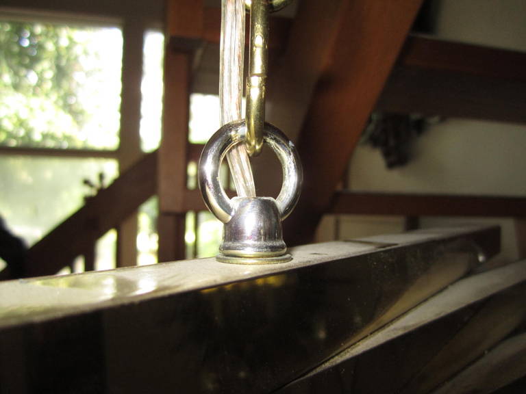Ottone Lampadario scultoreo in ottone a spirale di Gaetano Sciolari, metà secolo moderno in vendita