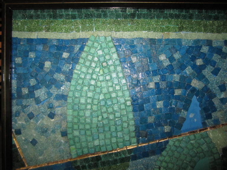 glass tile wall art