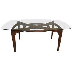 Stunning Adrian Pearsall, Mid-Century Large Sculptural Walnut Dining Table