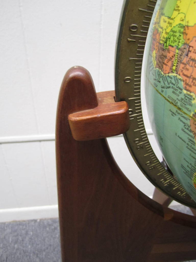 mid century world globe