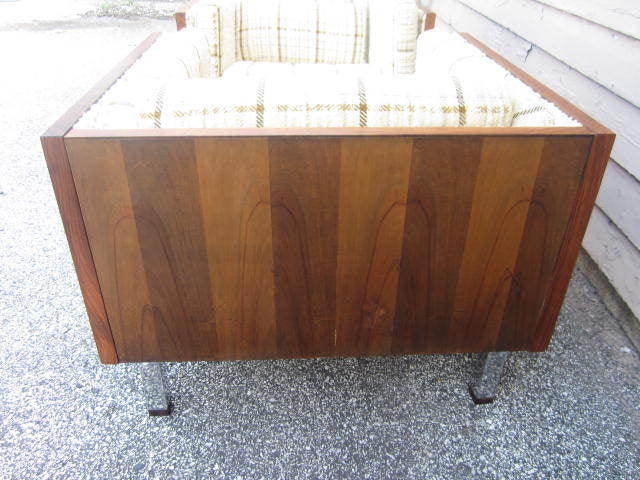 Pair Danish Modern Rosewood Jydsk Mobelvaerk Cube Chairs 2