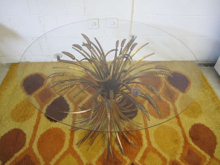 Wheat Table From Coco Chanel Hollywood Regency Modern 3