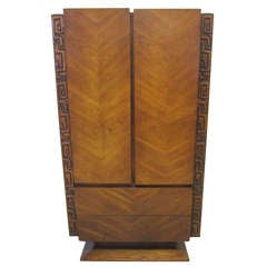 Paul Evans style Walnut Sculptural Tall Dresser Mid-century Modern 7