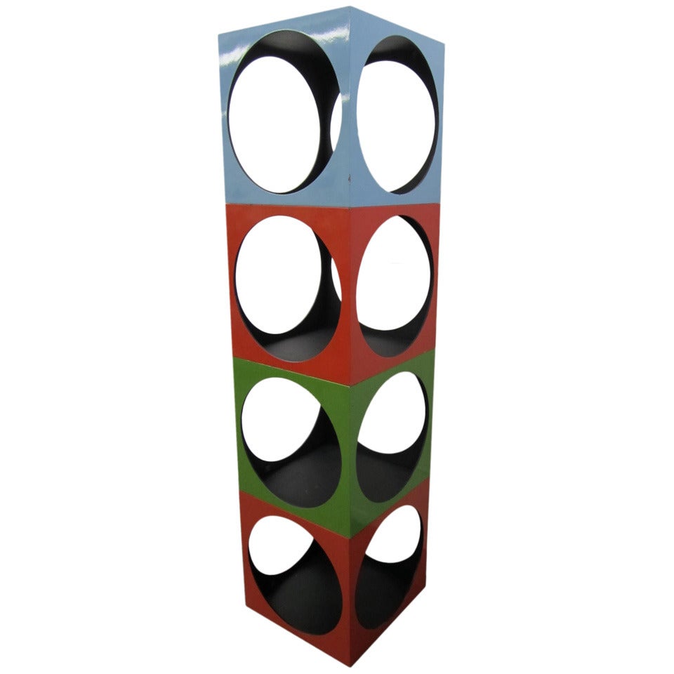 Fun Panton Inspired Stacking Cube Etagere Mid-century Modern For Sale