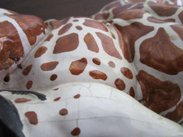 Fabulous Italian Terra Cotta Giraffe Sculpture Mid-century Modern 3