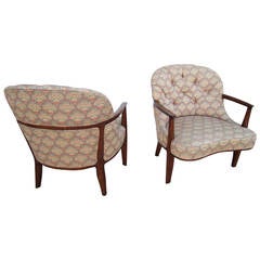 Pair Edward Wormley Janus Collection Lounge Chairs Mid-century Modern