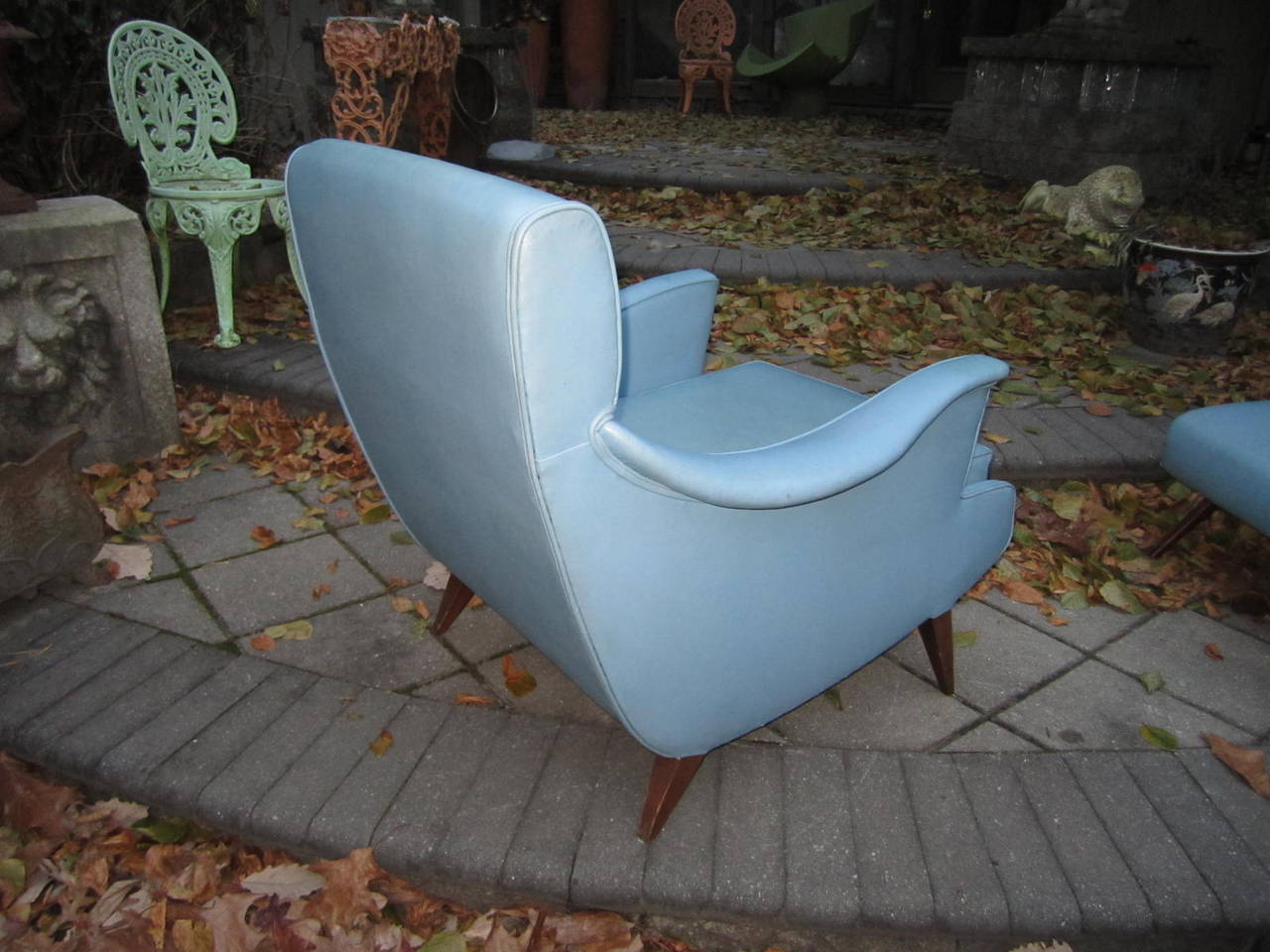 American Exciting Mid-Century Modern Lounge Chair with Ottoman For Sale