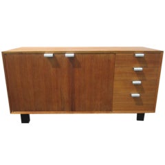 George Nelson 4 Drawer Walnut Credenza For Herman Miller