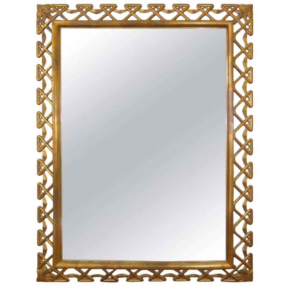 MidCentury Grosfeld House 52" Horizontal/Vertical Wall Mirror at 1stDibs