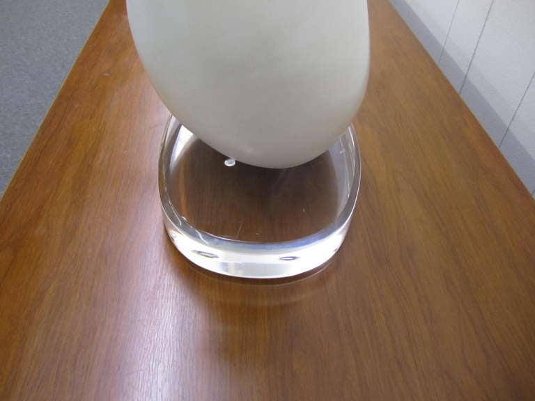 Carrara Marble Magnificent Carrera Marble Sculpture Female Torso Lucite Mid-century Modern