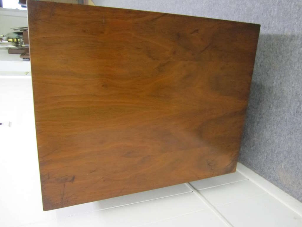 Lovely Sculptural Walnut Credenza American Mid Century Modern For Sale 5