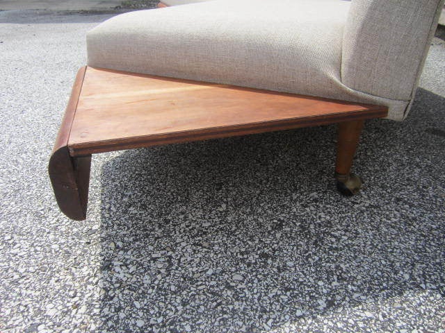 Mid-20th Century Adrain Pearsall Walnut Boomerang Sofa Danish Mid-century Modern