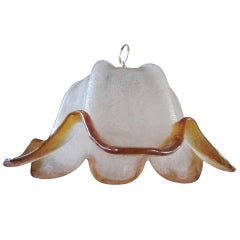 Gorgeous Murano Blown Glass Hanging Flower Pendant Chandelier 5