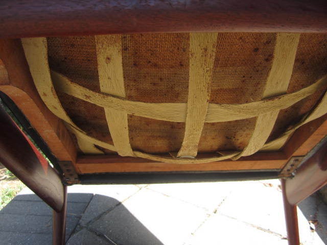 Danish Modern Moreddi Reclining Teak Lounge Chair and Ottoman 2
