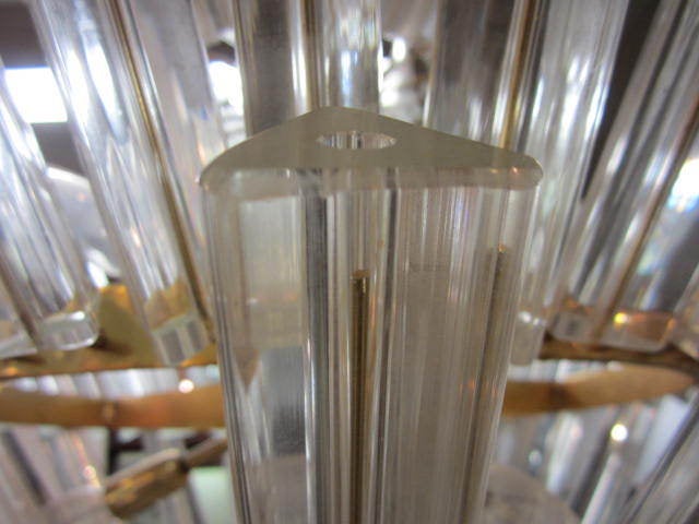 Lustre à cinq niveaux en verre de Murano à camée en forme d'étoile, mi-siècle moderne Bon état - En vente à Pemberton, NJ