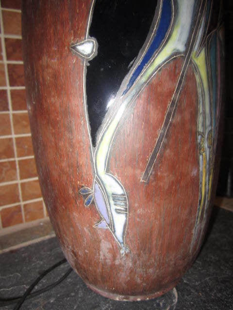 Fantastique lampe cheval et cavalier en poterie italienne de Gambone Fantoni en vente 5