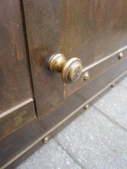  Patinated Brass Hanging Cabinet 4